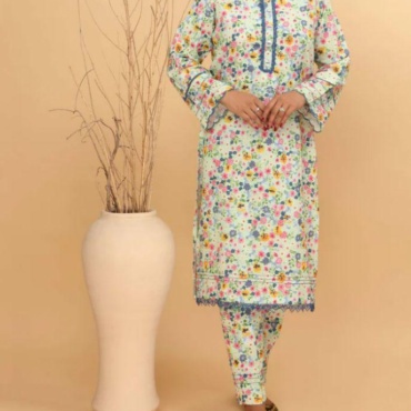 Floral Printed 2-Piece Co-Ord Set for Women – Soft Cotton Kurta & Trouser